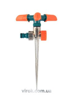 FLO Зрошувач обертовий 3-сторонній на кілку, до шлангу 1/2", ABS-пластик + цинк  | 89263