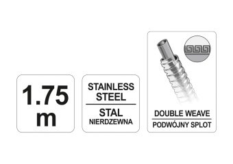FALA Шланг для душа Ø= 14 мм, з нержавіючою сталевою полірованою гофрою, G 1/2, l= 1,75 м  | 75646