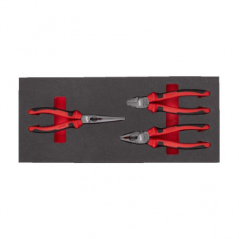 MILWAUKEE Набор плоскогубцев из 3 шт., пенопластовая вставка | 4932493256