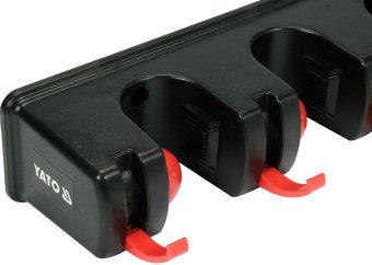 YATO Вішалка для присадибного інвентара YATO, 6 гаків і 5 комірок з діапаз.- 18х 32 мм  | YT-87650