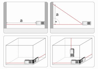 VOREL Дальномір лазерний : 0.2-80 м, точність ± 2 мм, 8 режимів, живлення- 2 x AAA (3 В)  | 81794