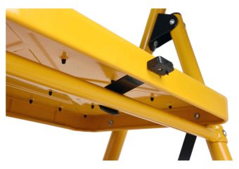 VOREL Драбина розкладна металева : 2 сходинки 36х26 см з антиковзальною прокладкою 90х47х49 см  | 17