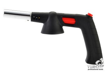 VIROK Пальник газовий з різьбовим (7/16) з'єднанням з ручкою, Piezo, ceramic | 44V181