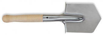 70-815 Лопата саперная нержавейка, 500мм, деревянная ручка