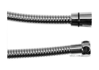 Шланг для душа розтяжний FALA Ø=14мм, з нержав. сталевою хромованою гофрою, G 1/2, l=1,25-1,75м [50]