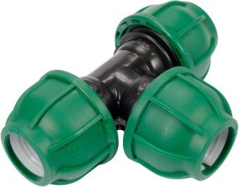 FLO Трійник сполучний водяних пластикових труб 25 мм- поліпропіленовий, для тиску 1 MPa  | 88865