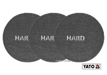 YATO Сітка абразивна, тверда, кругла, на липучці, до шліфмашини YATO : G100, Ø= 225 мм, 3 шт (DW) | 