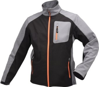 YATO Куртка робоча SOFTSHELL YATO розмір M, чорно-сіра, 3 кишені, 96% поліестер і 4% спандекс  | YT-