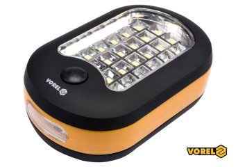 VOREL Ліхтар діодний з режимами 20+3 підвісний з гачком батарейковий 3ААА х 1,5 В  | 82731