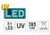 YATO Ліхтар ультрафіолетовий з окулярами, для виявлення протікання рідини, перевірки банкнот YATO  |