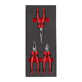 MILWAUKEE Набор плоскогубцев из 3 шт., пенопластовая вставка | 4932493256