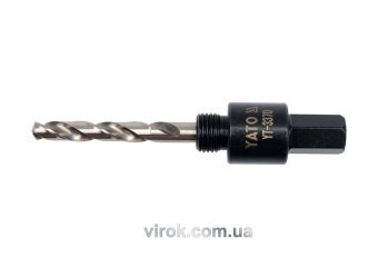 YATO Тримач зі свердлом YATO : HEX, Ø= 1/2", для кільцевих пил Ø=14-30 мм  | YT-3370