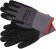 YATO Рукавиці робочі нейлонові YATO покрите спіненим нітрилом з накрапленням, розмір 8, чорнр-сірі  