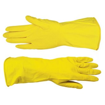 Рукавички гумові з внут. напилюв., тип Латекс, M Technics Master | 16-101