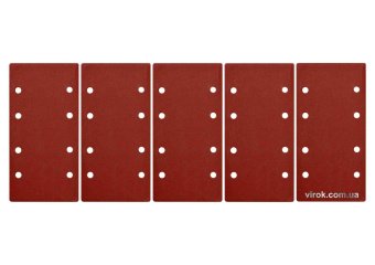 YATO Папір шліфувальний з липучкою YATO: 93 х 187 мм, Р150, до YT-82230, 5 шт  | YT-83805