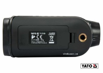 YATO Дальномір лазерний YATO: діап.вимір. довж/вис/кут/швид.-5-900 м/60°/0-300 км/год, похибка ±1м/ 