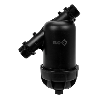 FLO Фільтр водяний для зрошувальних систем з гвинов. приєднанням- 1,5", фільтр- 130 мкм, 0,8 MPa  | 