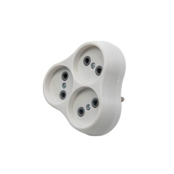 Вилка розгалужувальна електромережева ТМ VIROK на 3 гнізда 16А/250V без заземлення