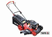 YATO Газонокосарка на 4-х колесах бензинова YATO : 3.5 кВт,196 см³, шир/вис покосу 510/25-70мм, 2800