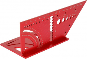 YATO Кутник алюмінієвий стереометр. 3D YATO 150х 70х 215 мм, 45°, 90° з транспортиром і шаблонами от