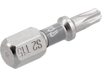 Насадка викруткова YATO TORX T15 х 25 мм. HEX 1/4", покрита нікелем, 2 шт.[10]