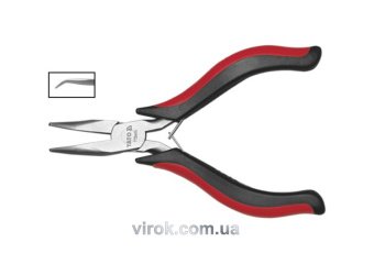 YATO Тонкогубці-міні загнуті нікельовані YATO : L= 115 мм  | YT-2084