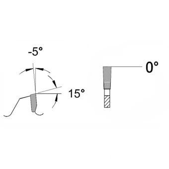 Диск пильный 160х2,4х1,6х20 мм, алмазний Z=4, форма зубця TFneg, нахил -5° PROFITOOL 2116017