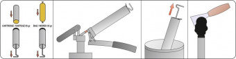 YATO Шприц мастильний YATO, 500 см³, 70 MPa. з жорстк. і гнучк. трубками  | YT-0704