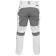 Штани робочі 4-WAY стреч SERWAL біло-сірі YATO розм S/ 80-86 см, ріст- 166-176 см, 11 кишень [10]