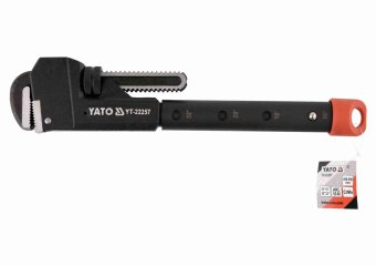 YATO Ключ трубний телескопічний YATO : L= 400-550 мм (16"/18"/20"/22"), макс. Ø80 мм, CrMo 55-60 HRC