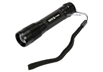 YATO Ліхтар світлодіодний (XPG3 CREE) YATO, акумулят. Li-Ion- 2.2A, Р=6 Вт, Ф=500 lm. Ø=28ммx120мм  