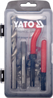YATO Приладдя для відновлення внутрішньої різьби YATO : М12 x 1.75 мм, HSS 4241/4341, 30 шт  | YT-17