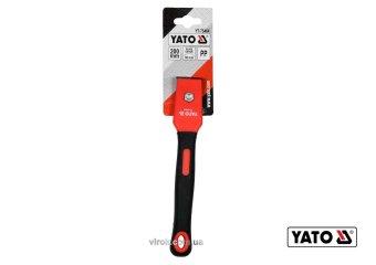 YATO Цикля-скребок з поліпропіленовим корпусом і гумовою ручкою YATO: лезо- 30 мм, l= 200 мм  | YT-7