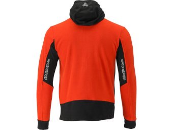 Худі флісовий з поліестеру YATO розмір S, червоно-чорний, 5 кишень [20]