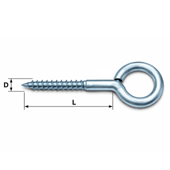 Шуруп-гачок О  6х100 
