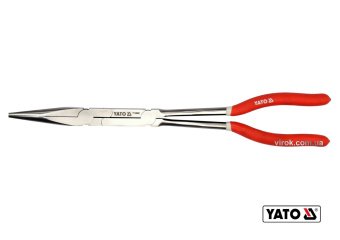 YATO Щипці прямі подовжені з 2 шарнірами YATO : L= 340 мм, HRC 50, Cr-V  | YT-20400