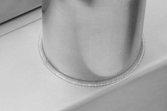 FALA Трап підлоговий для душу з нержавіючої сталі "WHITE GLASS" ; 90х 7х 7 см  | 75384