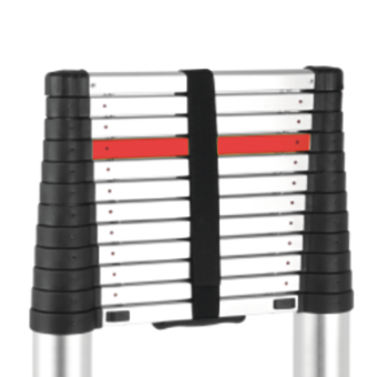 VOREL Драбина розтяжна телескопічна , 13 сходин, h=3.8 м, макс. вага- 150 кг, з алюмінію  | 17701