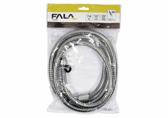FALA Шланг для душа Ø= 14 мм, з нержав. сталевою хромованою гофрою, G 1/2, l= 2 м  | 75649