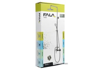 FALA Душовий комплект STEELY 1 : 2 функції, регульована висота 96- 126 см  | 75662