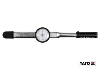 YATO Ключ динамометричний YATO : квадрат 1/2", F= 20- 200 Нм зі стрілочно циферблатною шкалою  | YT-
