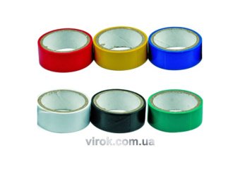 VOREL Стрічка ізоляційна 19 мм х 3м (0,13мм) 6шт.  | 75060