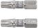 Насадка викруткова YATO TORX T30 х 25 мм. HEX 1/4", покрита нікелем, 2 шт.[10]