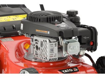 Газонокосарка бензинова YATO 2,1кВт, ширина різання: Ø= 41см, травозбірник- 40л