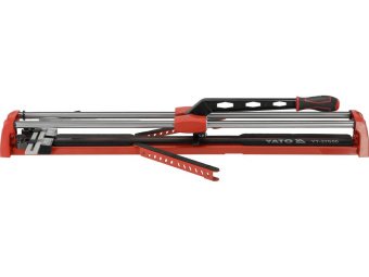 Плиткоріз ручний YATO з 2 напрямними, L= 80 cм, різець Ø= 22x6x6 мм, макс. товщина- 14мм, кут- 0-45°