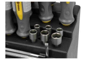 VOREL Набір викруток і викруткових насадок : Cr-V, 100 шт  | 60750