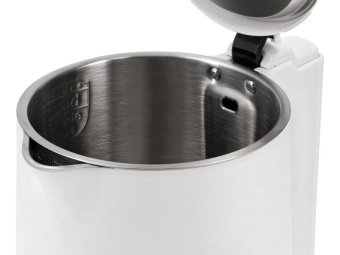 Електрочайник з термостатом з нержавіючої сталі LUND 1,5 л білий, 2200 Вт, живлення від мережі 230 В