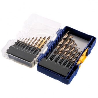 IRWIN Набор свёрл MIXED 14шт. : HSS Cobalt 2/3/3.5/4/6/8 мм, Masonry 4/5/6/8мм, Wood 3/4/6/8мм, | IW