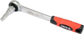 YATO Ключ ступеневий з тріщаткою YATO: квадрат 1/2" для головок 3/8", 29/68", 1/2", 21/32", 27/32"  