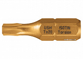 USH Насадка викруткова ISOTIN TORX T30 x 25 мм. Torsion, титанове покриття. Уп. 10 шт. | UUSG0022398